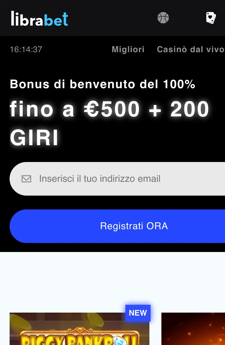 Librabet da telefono: il casinò Librabet dal telefono: il casinò con il bonus di benvenuto e le slot